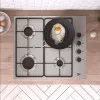 Варильна поверхня Beko газова, 60см (HIGG64123SX) (Stainless Steel)
