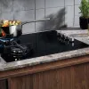 Варильна поверхня Electrolux комбінована (2 газ + 2 склокерам.), 60см, чавун (EGE6172NOK) (Black)