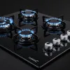 Варильна поверхня Cata газова на склі, 60см, CHI 6031 BK (8041502) (Black)