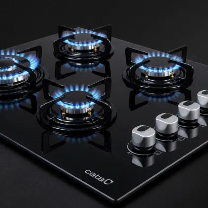 Варильна поверхня Cata газова на склі, 60см, CHI 6031 BK (8041502) (Black)