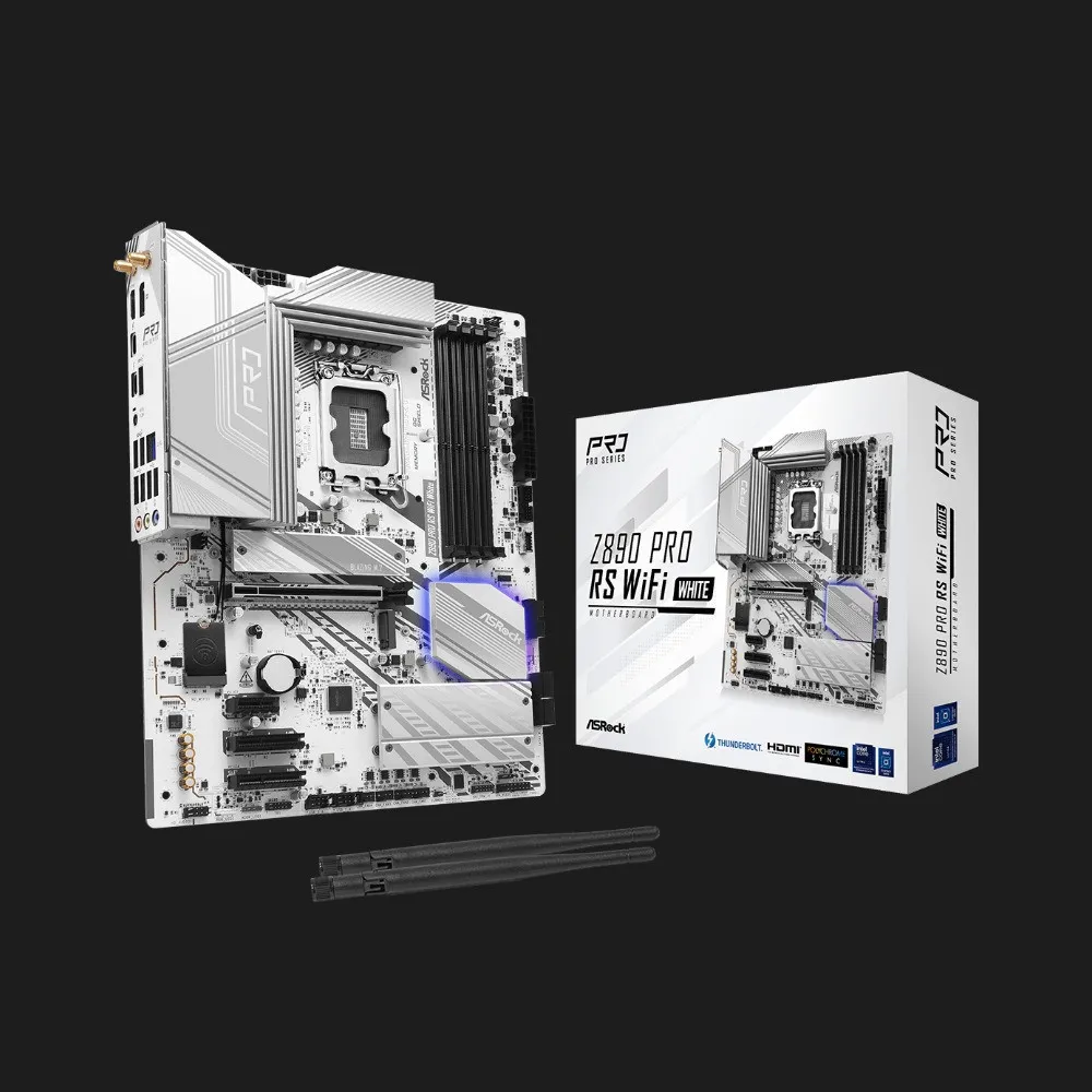 Материнська плата ASRock Z890 PRO RS WIFI WHITE (Z890 PRO RS WIFI WHITE)