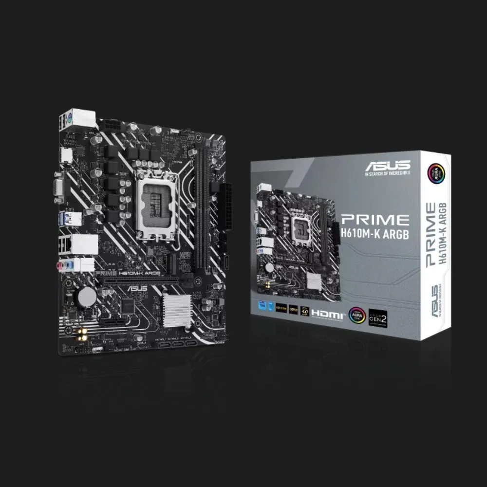 Материнская плата ASUS PRIME H610M-K ARGB (90MB1G90-M0EAY0)