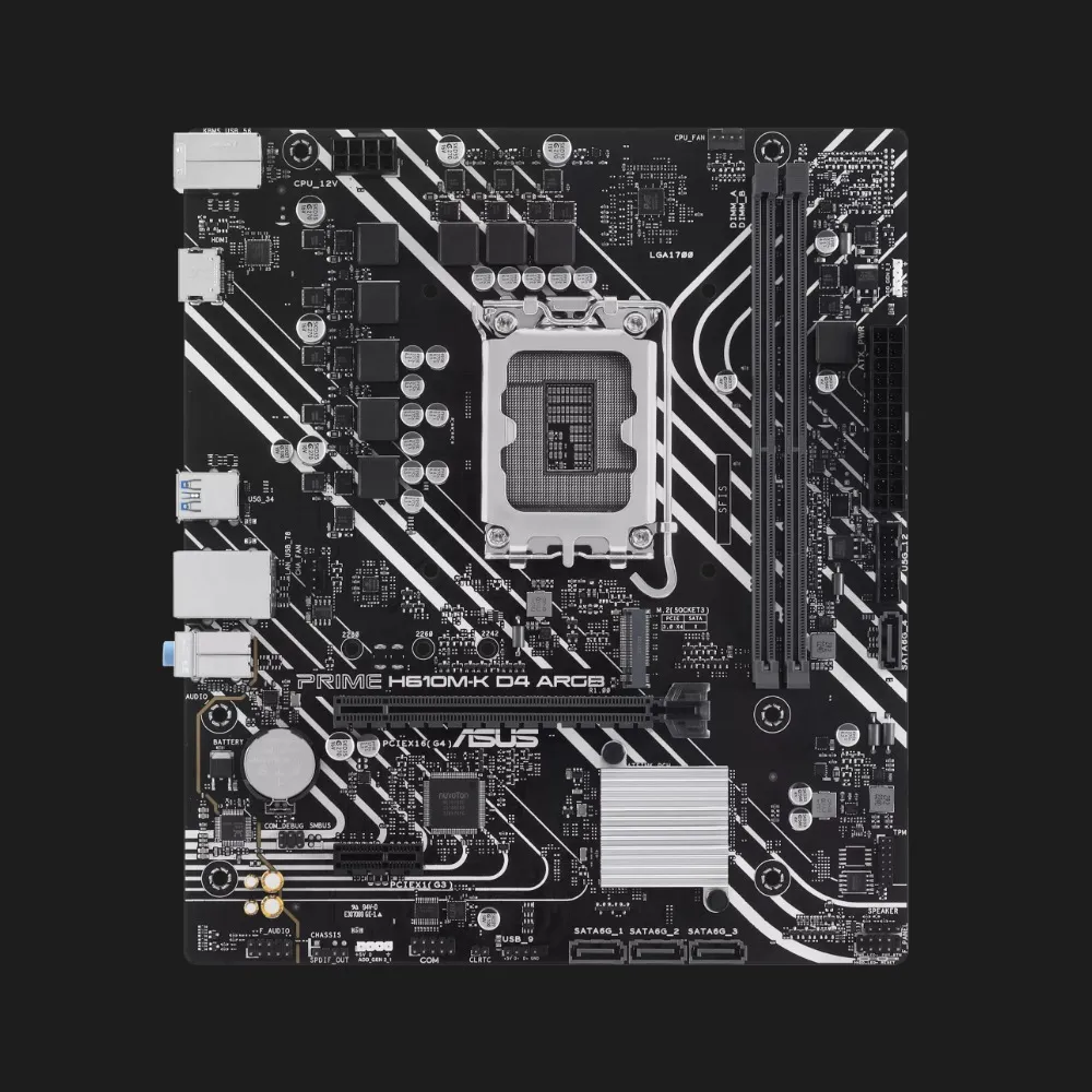 Материнська плата ASUS PRIME H610M-K D4 ARGB (90MB1HN0-M0EAY0)
