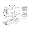 Варильна поверхня Whirlpool газова на склі, 60см, чавун (GOFL629WH) (White)