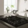 Варильна поверхня Whirlpool газова на склі, 60см, чавун, турбо-конфорка (GOS6415/NB1) (Black)