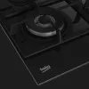 Варильна поверхня Beko газова на склі, 60см, чавун (HILW64325SB) (Black)