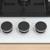 Варильна поверхня Bosch газова на склі, 60см, чавун (PNK6B2P40R) (White)