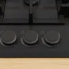 Варильна поверхня Bosch газова на склі, 60см, чавун (PNK6B6P40R) (Black)