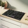 Варильна поверхня Bosch газова на склі, 75см, чавун (PPQ7A6I45) (Black)