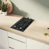 Варильна поверхня Bosch газова на склі, 30см, Доміно, чавун (PRB3A6I40) (Black)