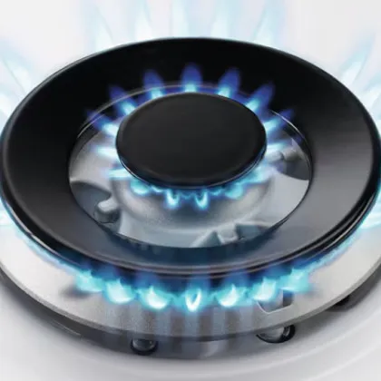 Варильна поверхня Electrolux газова на склі, 60см, чавун (KGG64362W) (White)