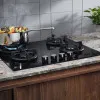 Варильна поверхня Electrolux газова на склі, 60см, чавун (KGG6437K) (Black)