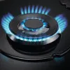 Варильна поверхня Electrolux газова на склі, 60см, чавун (KGG6437K) (Black)