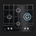 Варильна поверхня Electrolux газова на склі, 60см, чавун (KGG6456K) (Black)