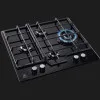 Варильна поверхня Electrolux газова на склі, 60см, чавун (KGG6456K) (Black)