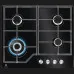 Варильна поверхня Electrolux газова на склі, 60см, чавун (KGG64362K) (Black)