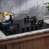 Варильна поверхня Electrolux газова на склі, 60см (EGT6242NVK) (Black)