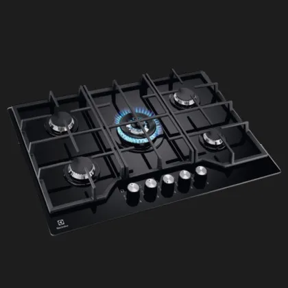 Варильна поверхня Electrolux газова на склі, 75см, чавун (KGG75362K) (Black)