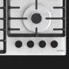 Варильна поверхня Gorenje газова на склі, 60см, чавун (GTW642SYW) (White)