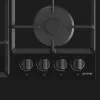 Варильна поверхня Gorenje газова на склі, 60см, чавун (GTW641EB) (Black)