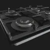 Варильна поверхня Gorenje газова на склі, 60см, чавун (GTW641EB) (Black)