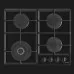 Варильна поверхня Gorenje газова на склі, 60см, чавун (GTW641EB) (Black)