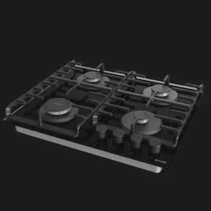 Варильна поверхня Gorenje газова на склі, 60см, чавун (GT642SYB) (Black)