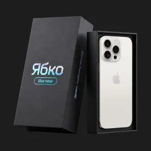 б/у iPhone 15 Pro 256GB (White Titanium) (Как Новый) (e-Sim)