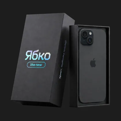 б/у iPhone 15 256GB (Black) (Как Новый) (e-Sim)