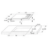 Варильна поверхня Gorenje газова на склі, 60см, чавун (GTW641KB) (Black)
