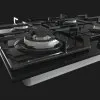 Варильна поверхня Gorenje газова на склі, 60см, чавун (GTW641KB) (Black)