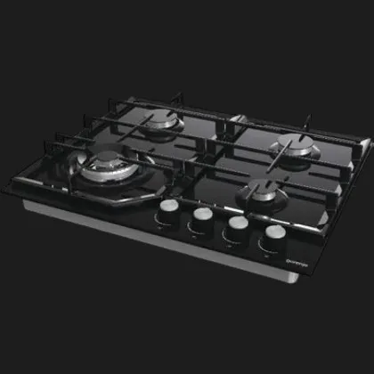 Варильна поверхня Gorenje газова на склі, 60см, чавун (GTW641KB) (Black)