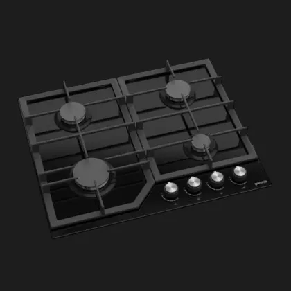 Варильна поверхня Gorenje газова на склі, 60см, чавун (GT641KB) (Black)