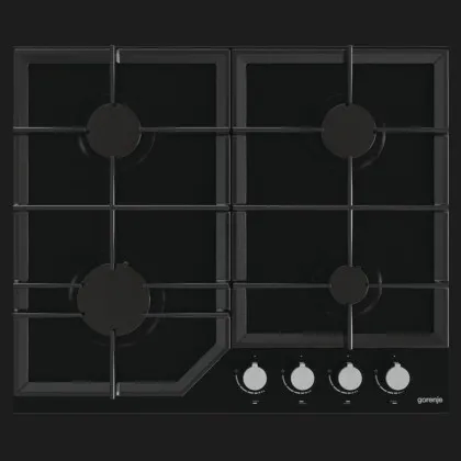 Варильна поверхня Gorenje газова на склі, 60см, чавун (GT641KB) (Black)