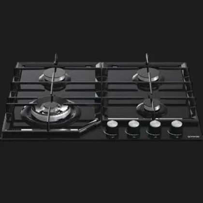 Варильна поверхня Gorenje газова на склі, 60см, чавун (GT641KB) (Black)