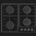 Варильна поверхня Gorenje газова на склі, 60см, чавун (GT642AB) (Black)