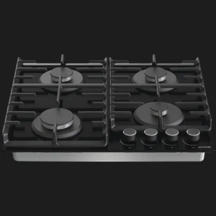 Варильна поверхня Gorenje газова на склі, 60см, чавун (GT642AB) (Black)