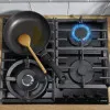 Варильна поверхня Gorenje газова на склі, 60см, чавун (GKTW642SYB) (Black)