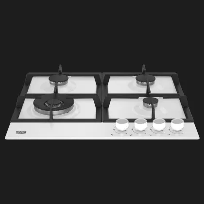 Варильна поверхня Beko газова, 60см, чавун (HIAW64225SW) (White)