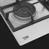 Варильна поверхня Beko газова, 60см,чавун (HIAW64225SX) (Stainless Steel)