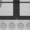 Варильна поверхня Beko газова, 60см, чавун (HIAG64225SX) (Stainless Steel)