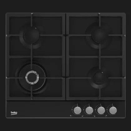 Варильна поверхня Beko газова, 60см, чавун (HIAW64225SB) (Black)