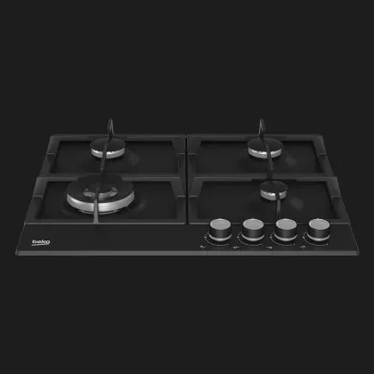 Варильна поверхня Beko газова, 60см, чавун (HIAW64225SB) (Black)