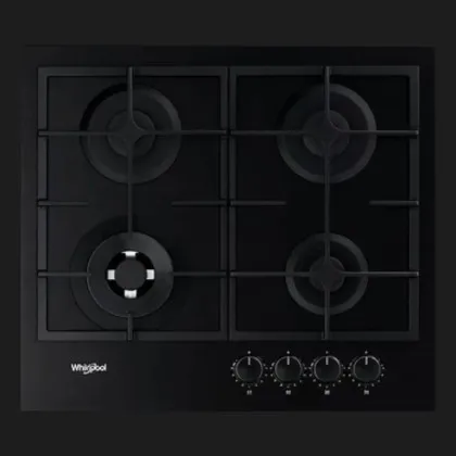 Варильна поверхня Whirlpool газова на склі, 60см, чавун (GOA6425/NB1) (Black)