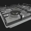 Варильна поверхня Gorenje газова, 60см, чавун (GW642ABX) (Stainless Steel)