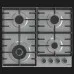 Варильна поверхня Gorenje газова, 60см, чавун (GW642ABX) (Stainless Steel)