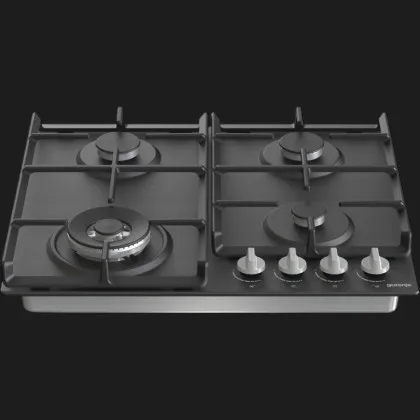 Варильна поверхня Gorenje газова, 60см, чавун (GW641EXB) (Black)