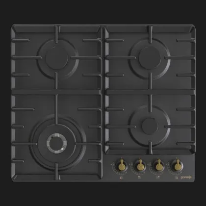 Варильна поверхня Gorenje газова, 60см, чавун (GW642CLB) (Black)