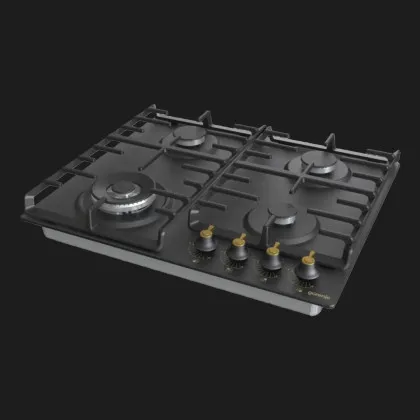 Варильна поверхня Gorenje газова, 60см, чавун (GW642CLB) (Black)
