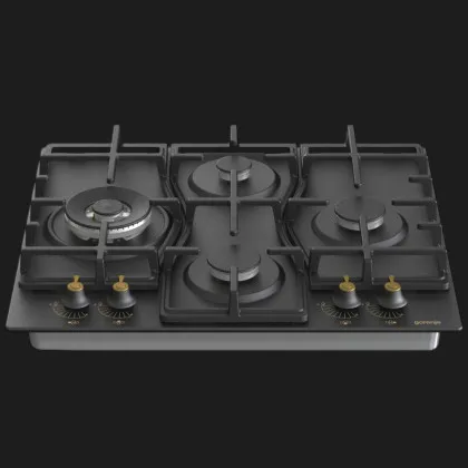 Варильна поверхня Gorenje газова, 60см, чавун (GW6D42CLB) (Black)